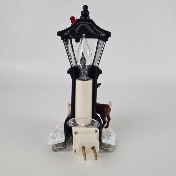 Roman Rudolph and Clarice 7.25" Resin Stone Flickering Christmas Night Light - Picture 5 of 9